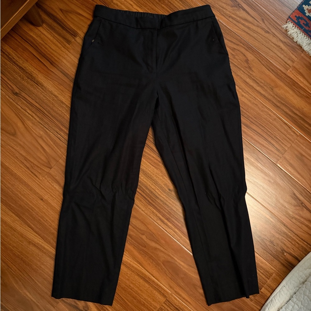 J. Crew Black Trousers Classic Straight-Leg